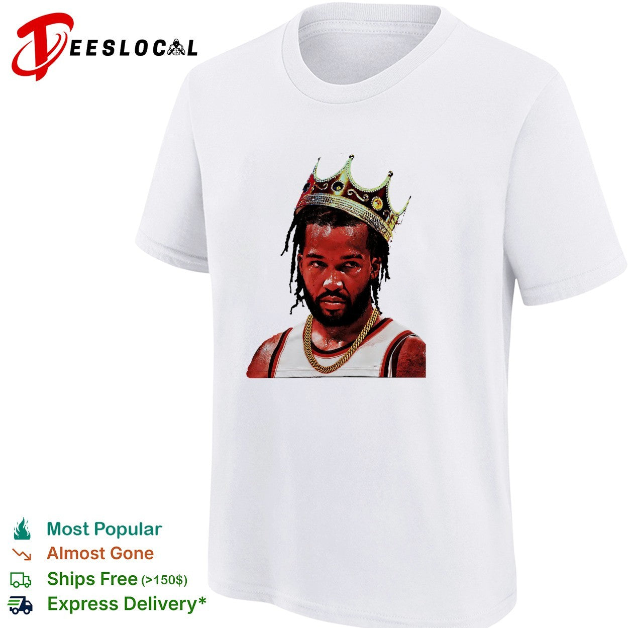 Jalen Bruson New York Knicks crowned king portrait championship celebration art shirt