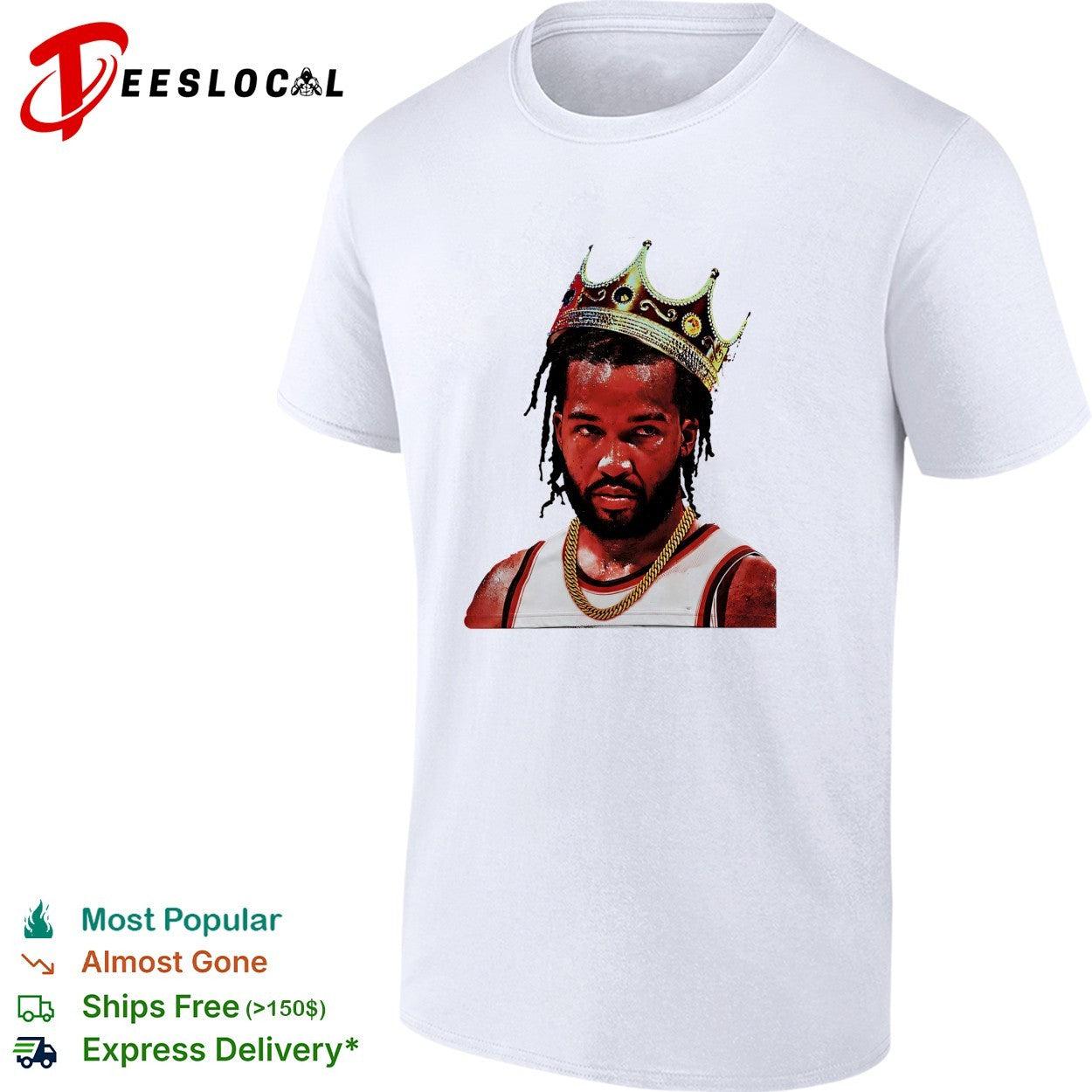 Jalen Bruson New York Knicks crowned king portrait championship celebration art shirt