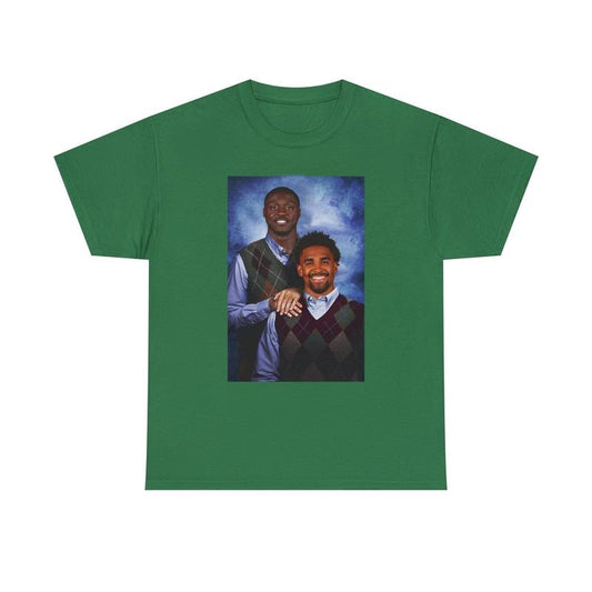 Jalen Hurts AJ Brown Philadelphia Eagles Funny T-Shirt, Step Brothers Christmas Gift Fathers Day Unisex Heavy Cotton Tee