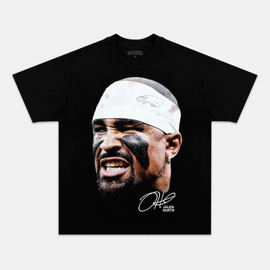 JALEN HURTS BIG FACE TEE - clothing by TeeHivey.com (Image 1)