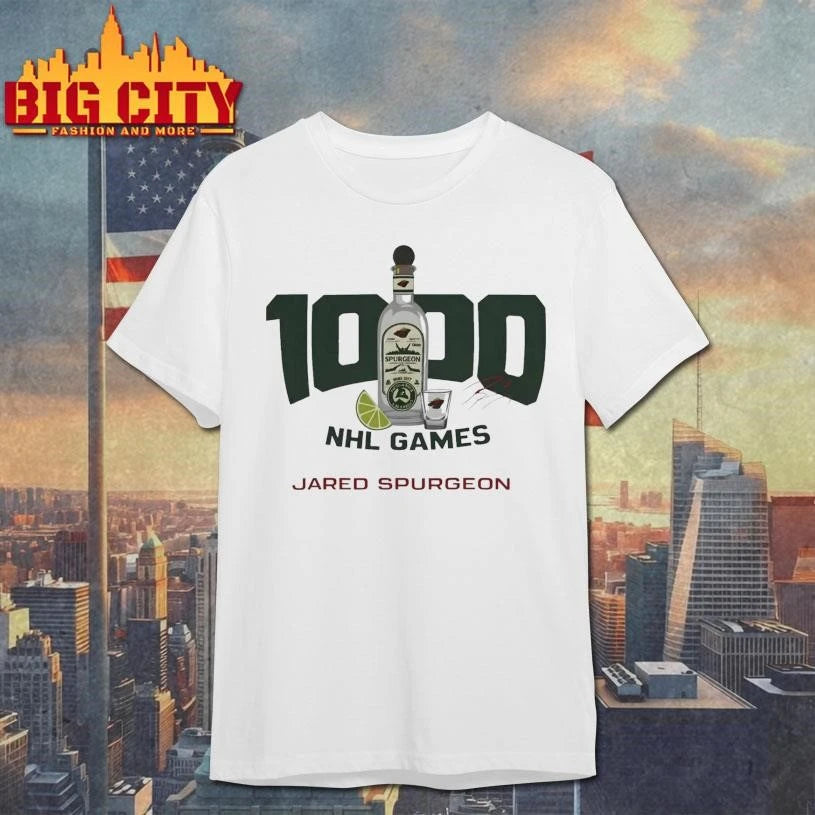 Jared Spurgeon 1000 nhl Games Shirt