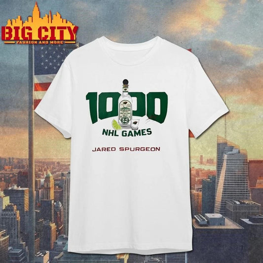 Jared Spurgeon 1000th Nhl Games Shirt