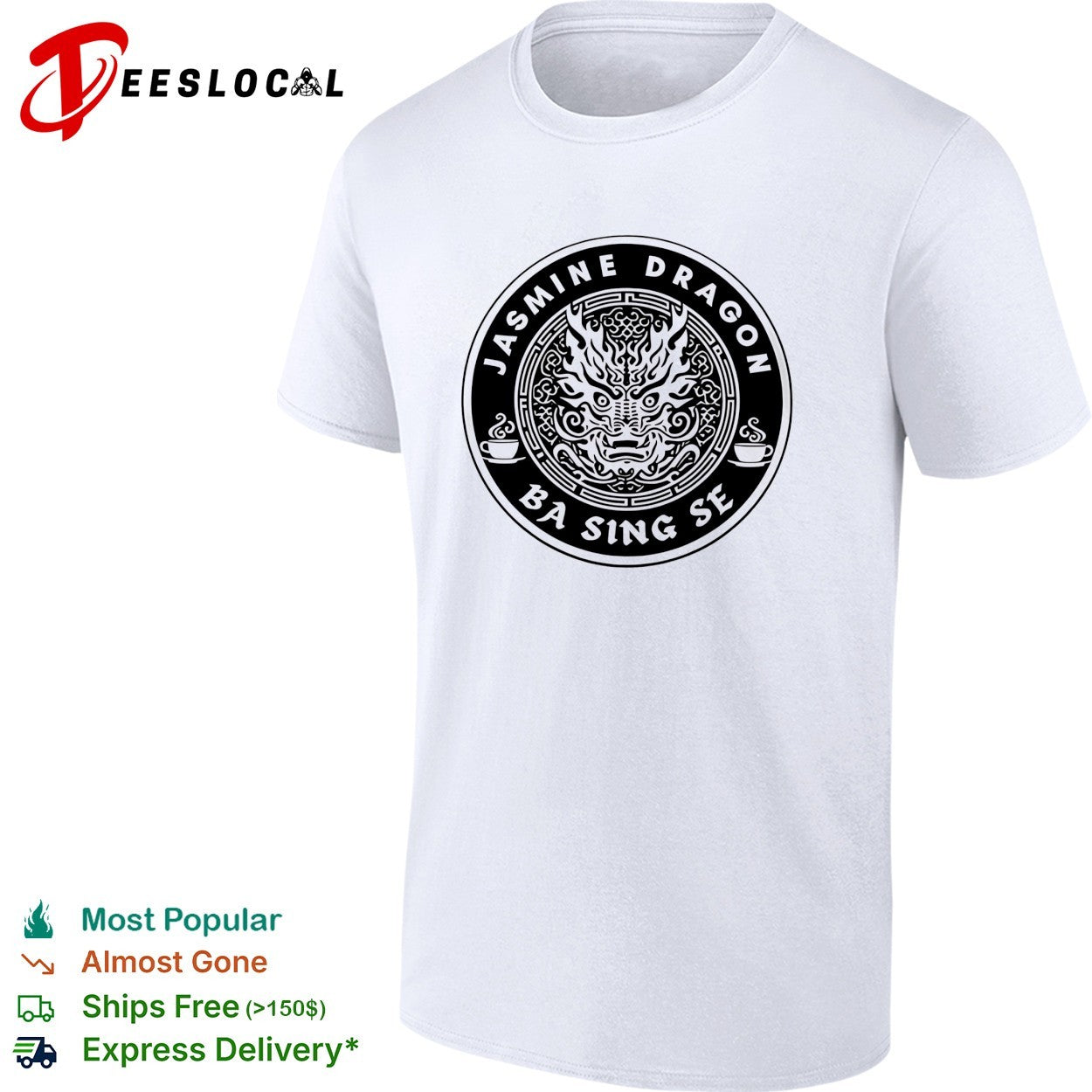 Jasmine Dragon Ba Sing Se Avatar tea house dragon circle emblem fan art shirt