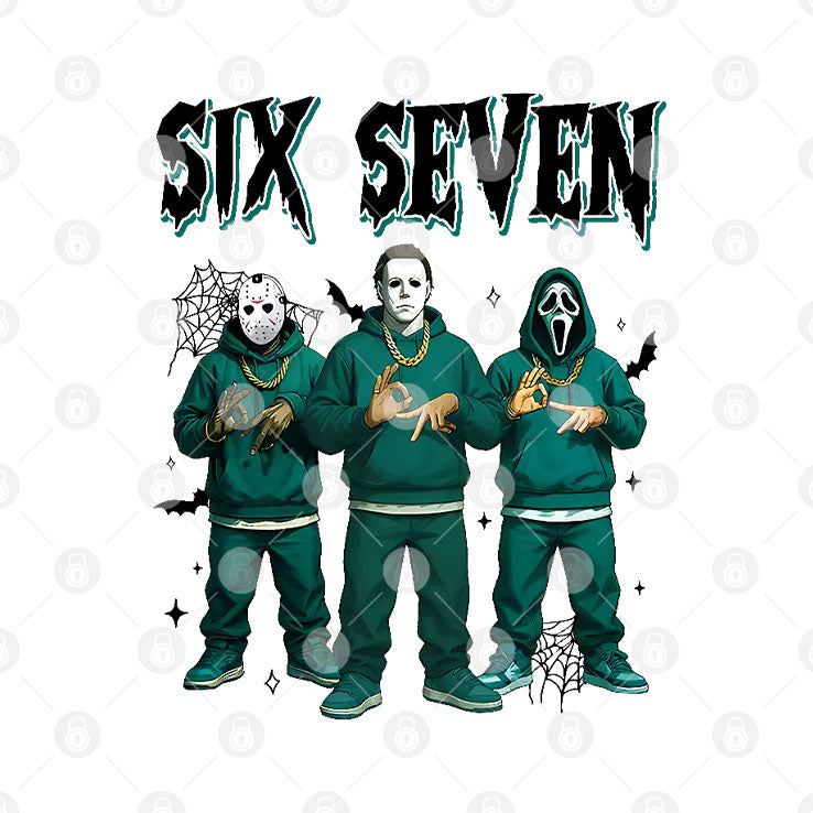 Jason Voorhees Michael Myers Ghostface Six Seven Meme Shirt