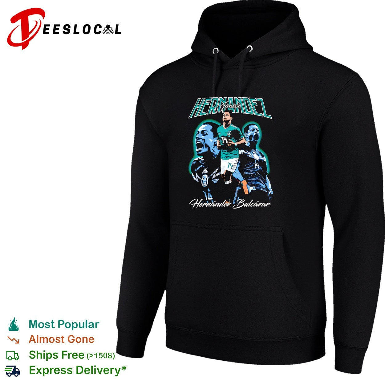 Javier Hernandez Balcazar Mexico portrait shirt