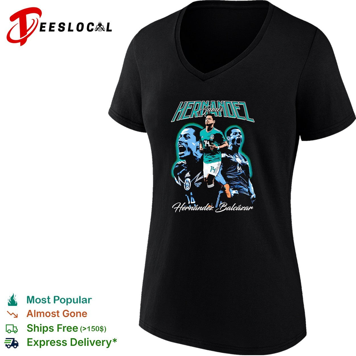 Javier Hernandez Balcazar Mexico portrait shirt