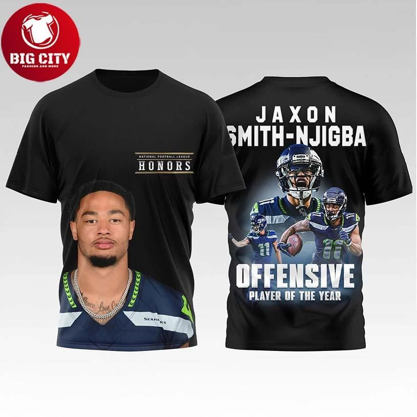 Jaxon Smith Njigba Seahawks Offensive Player Of The Year Two Sided Shirt
