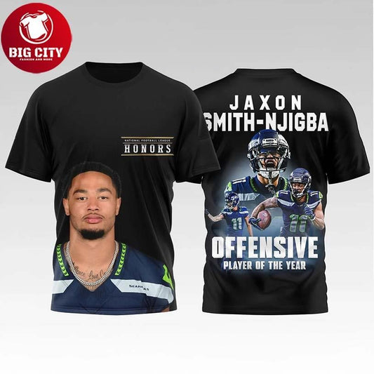 Jaxon Smith Njigba Seahawks Offensive Player Of The Year Two Sided Shirt