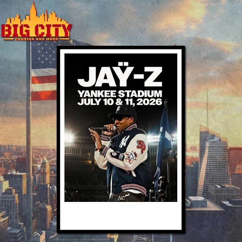 Jay Z 2 Nights Celebrates Iconic Albums Reasonable Doubt July 10 And The Blueprint July 11 2026 At Yankee Stadium Poster Shirt