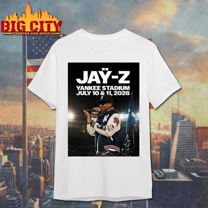 Jay Z 2 Nights Celebrates Iconic Albums Reasonable Doubt July 10 And The Blueprint July 11 2026 At Yankee Stadium Poster Shirt
