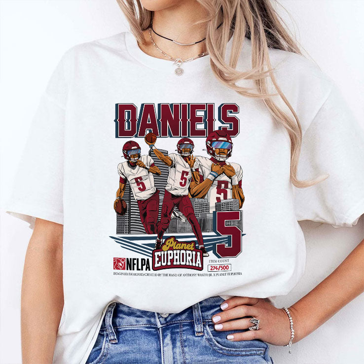 Jayden Daniels Vintage Football Shirt