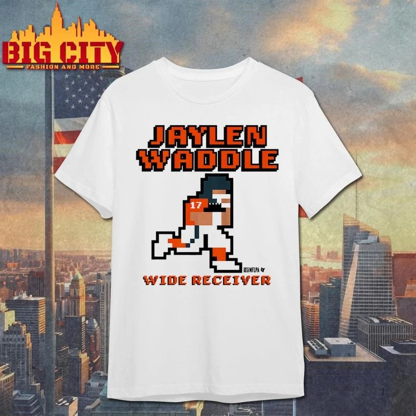 Jaylen Waddle Wide Receiver Pixiel Art Shirt