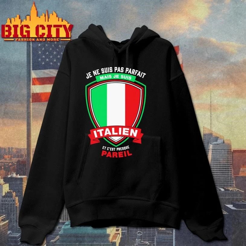 Je ne suis pas parfait je suis Italien shield shirt