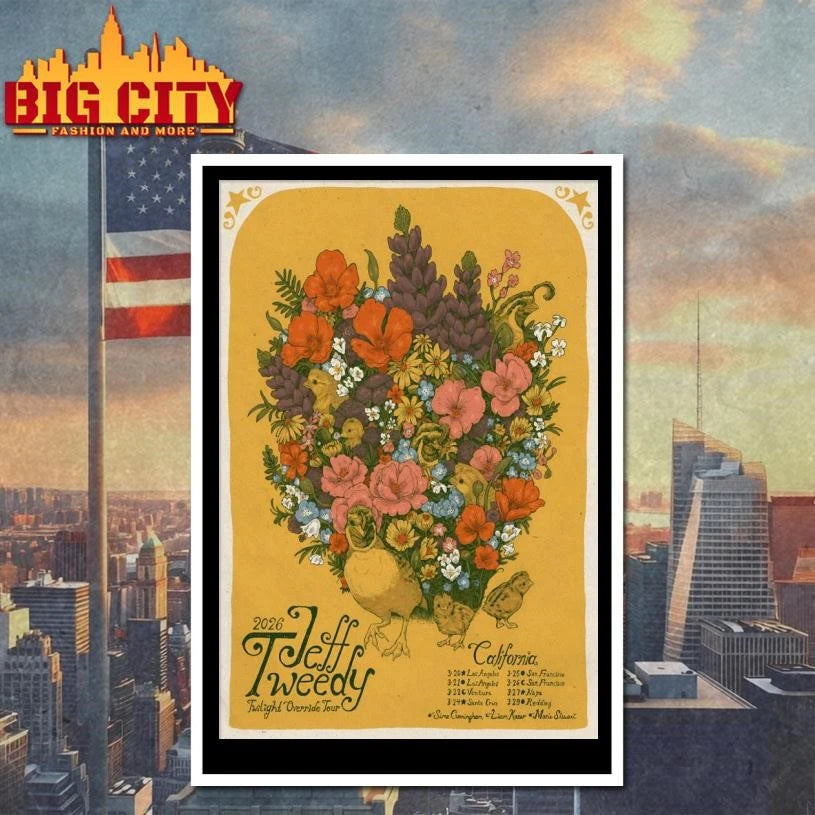Jeff Tweedy Twilight Override 2026 Tour Poster Shirt