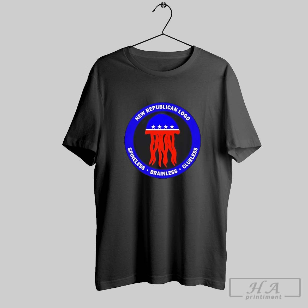 Jellyfish New Republican Logo Spineless Brainless Clueless