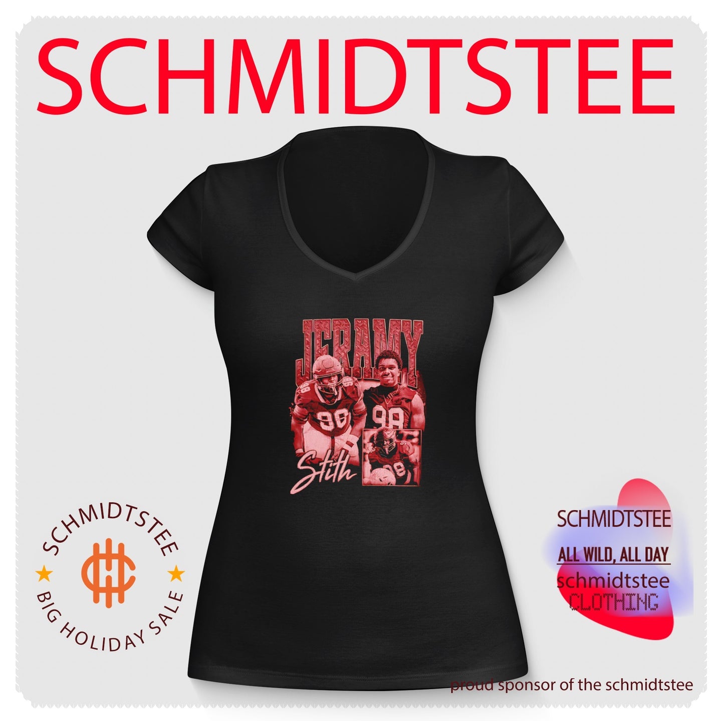 Jeramy Stith Football Tribute sports apparel shirt