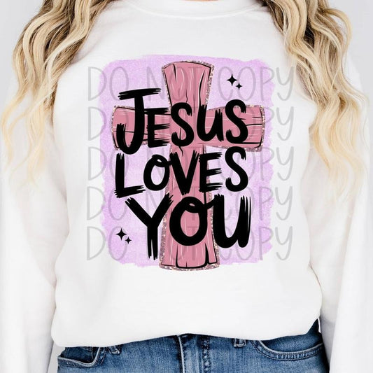 Jesus Love You DTF Transfers - THIS IS NOT A SHIRT