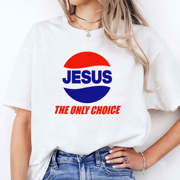 Jesus The Only Choice Pepsi Logo T Shirt