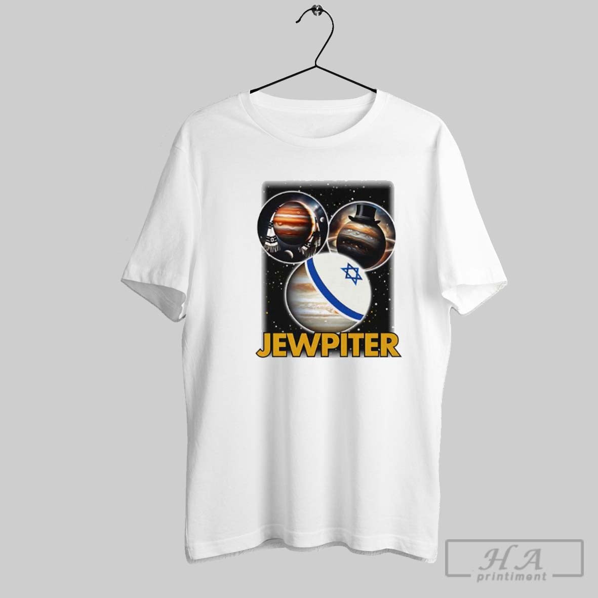 Jewpiter Jupiter Solar System Parody Shirts