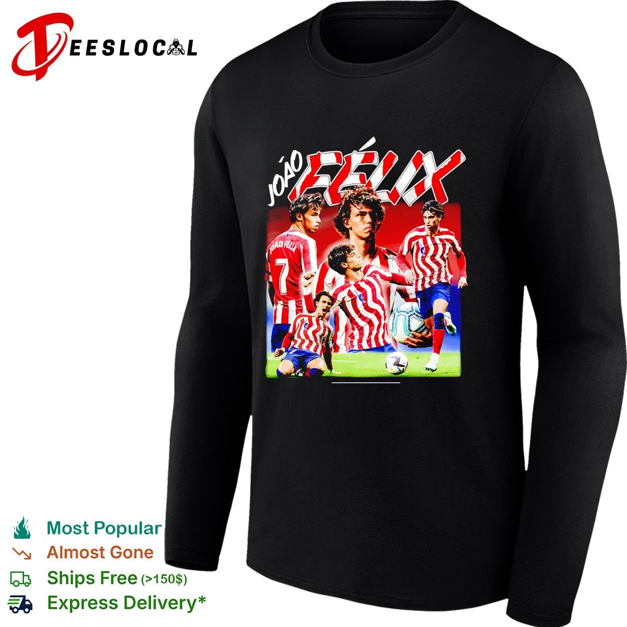 Joao Felix dribbling collage shirt
