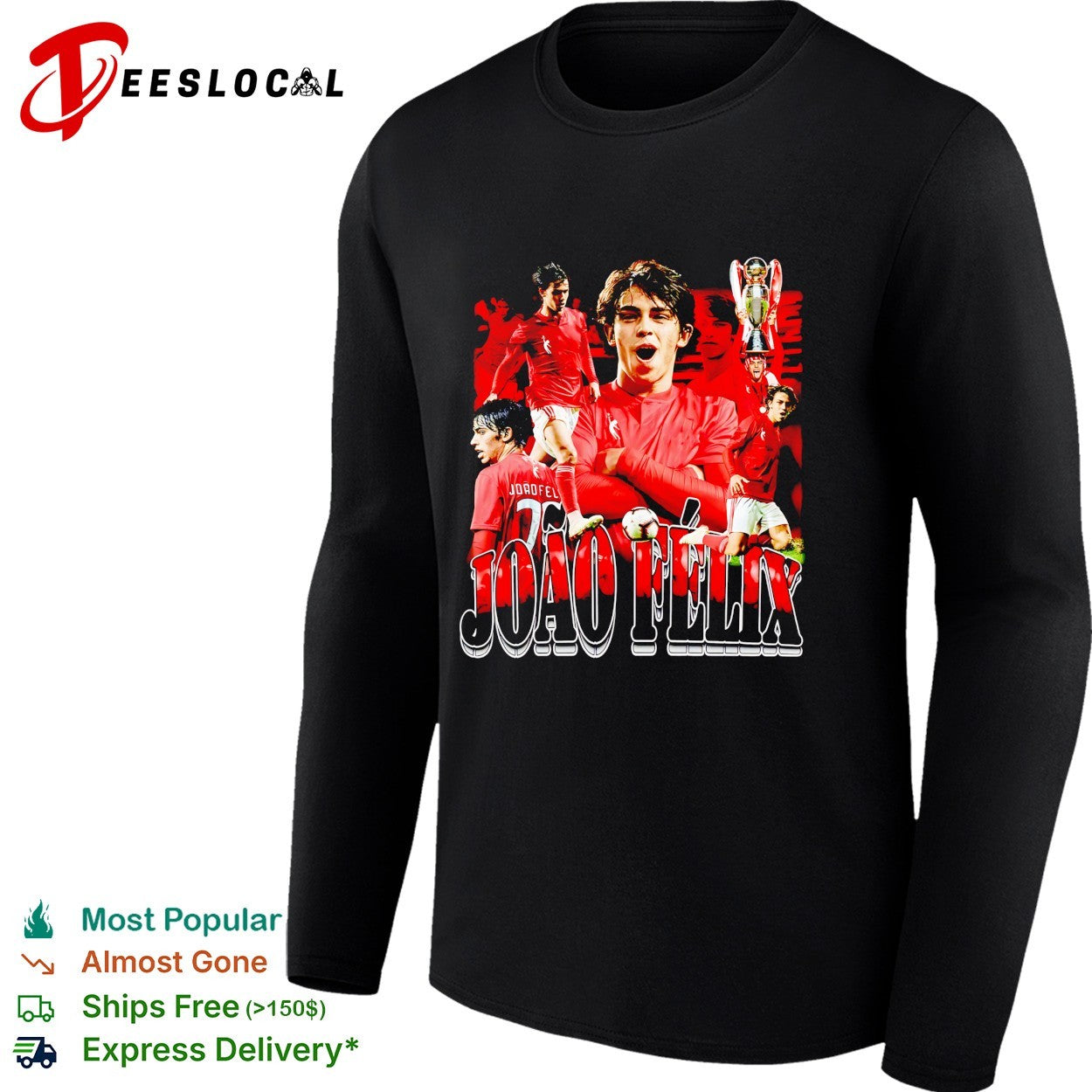 Joao Felix portrait collage shirt