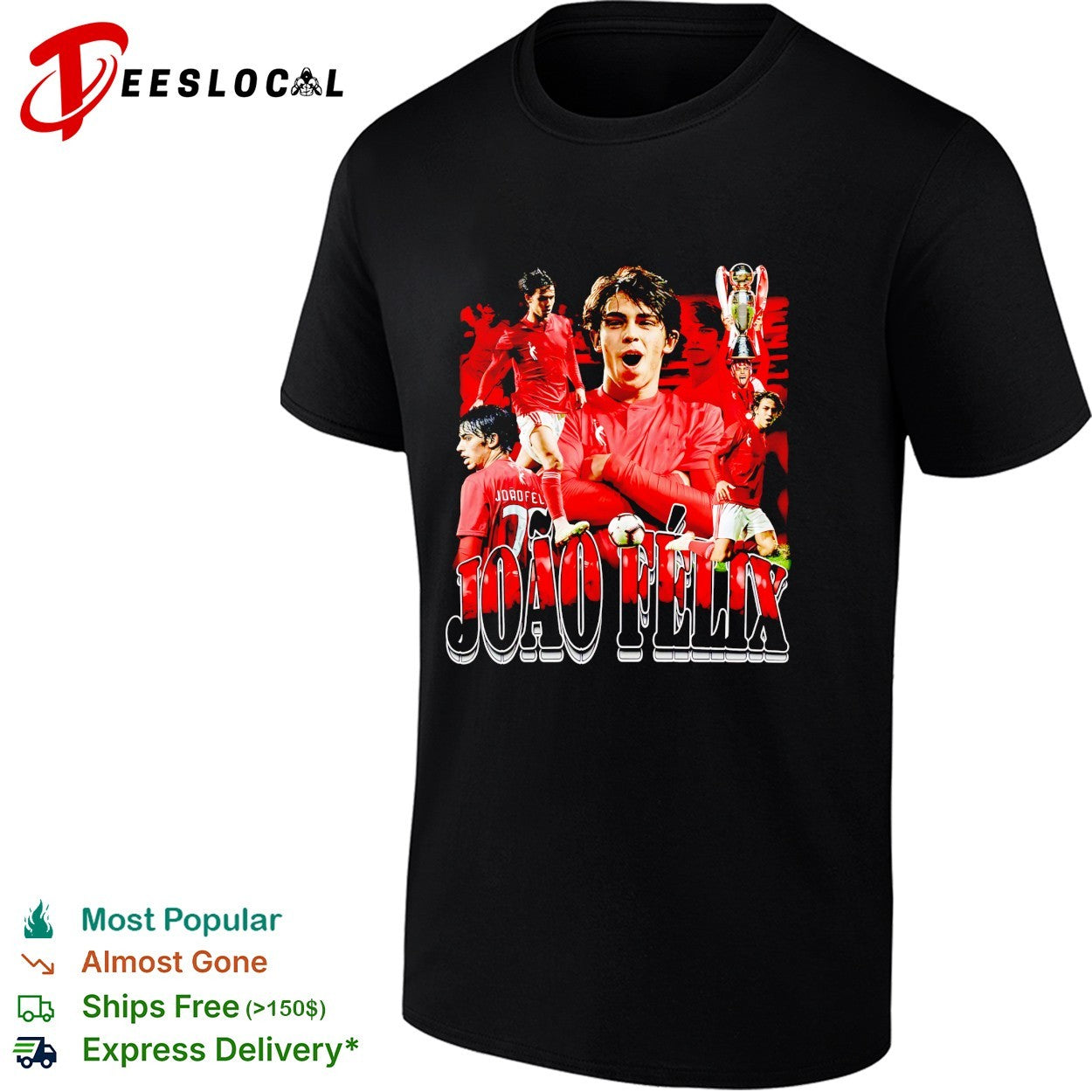 Joao Felix portrait collage shirt