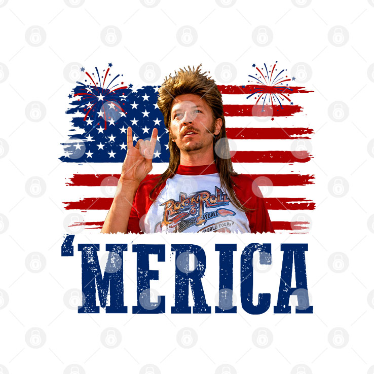 Joe Dirt Red White And Mullet Keep On Diggin Merica 4th Of July Shirt