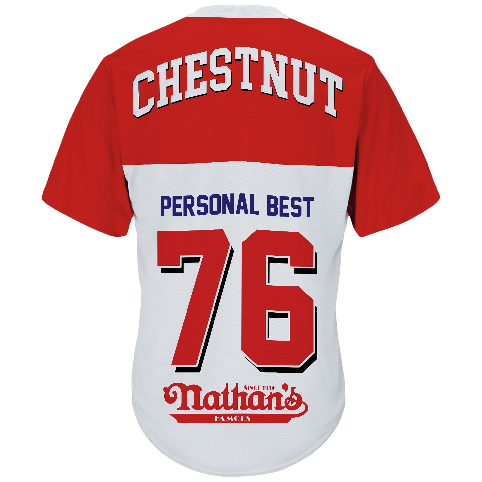 Joey Chestnut Nathan Famous Hot Dog Contest 2025 Men V-Neck Jersey