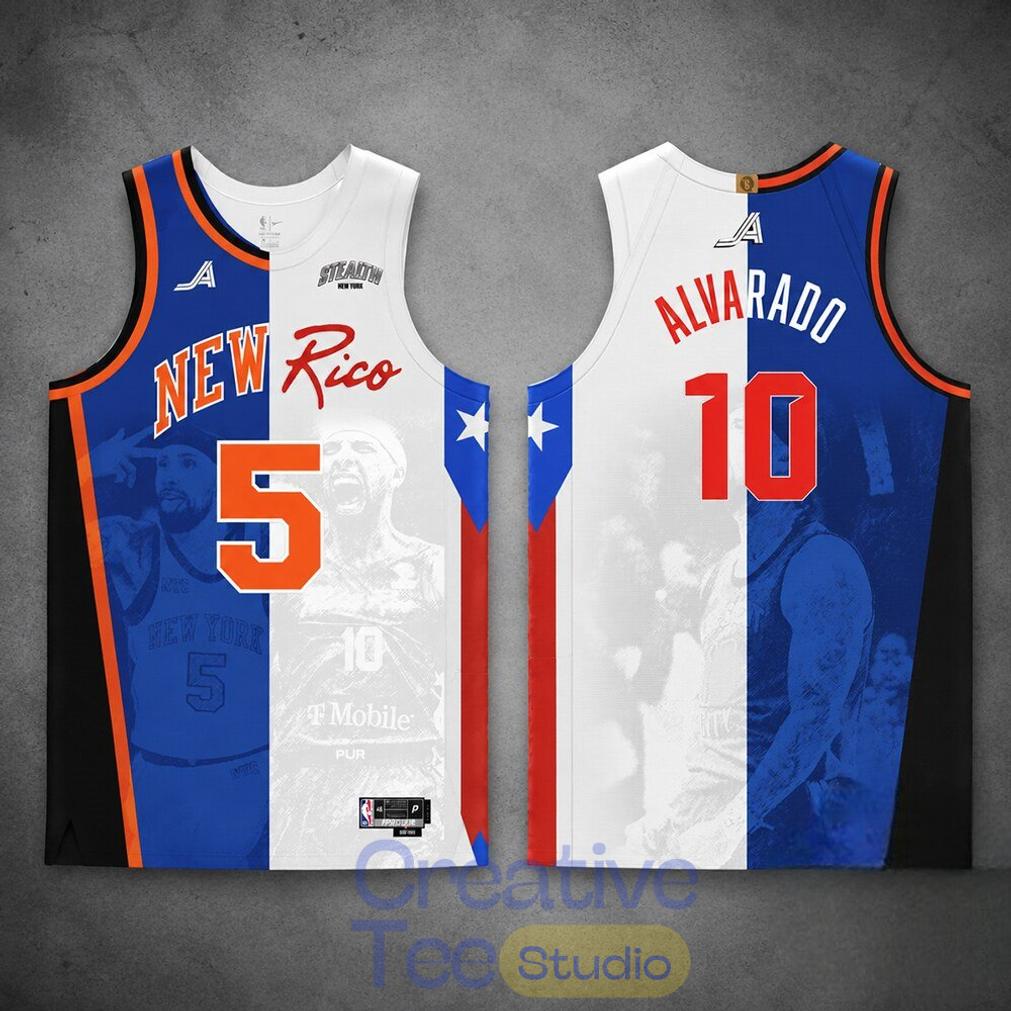 Jose Alvarado Stealth New York New Rico Basketball Jersey