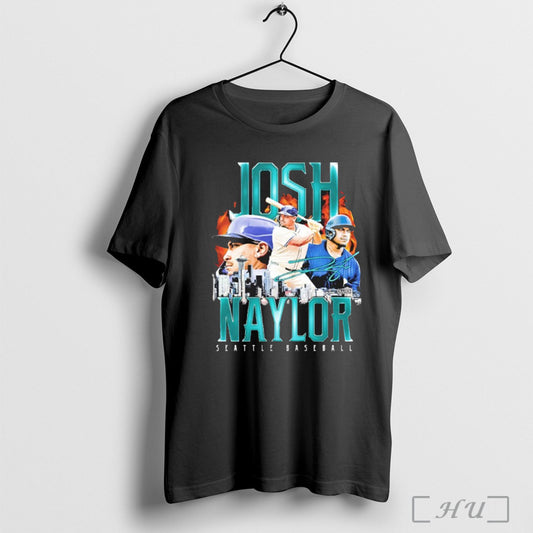 Josh Naylor Retro Flair Seattle Baseball T Shirt