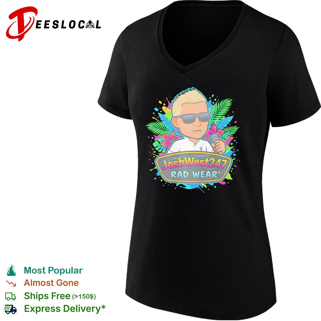 JoshWest247 Rad Wear tropical cartoon shirt