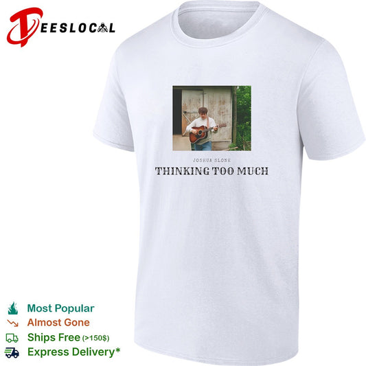 Joshua Slone playing guitar thinking too much shirt