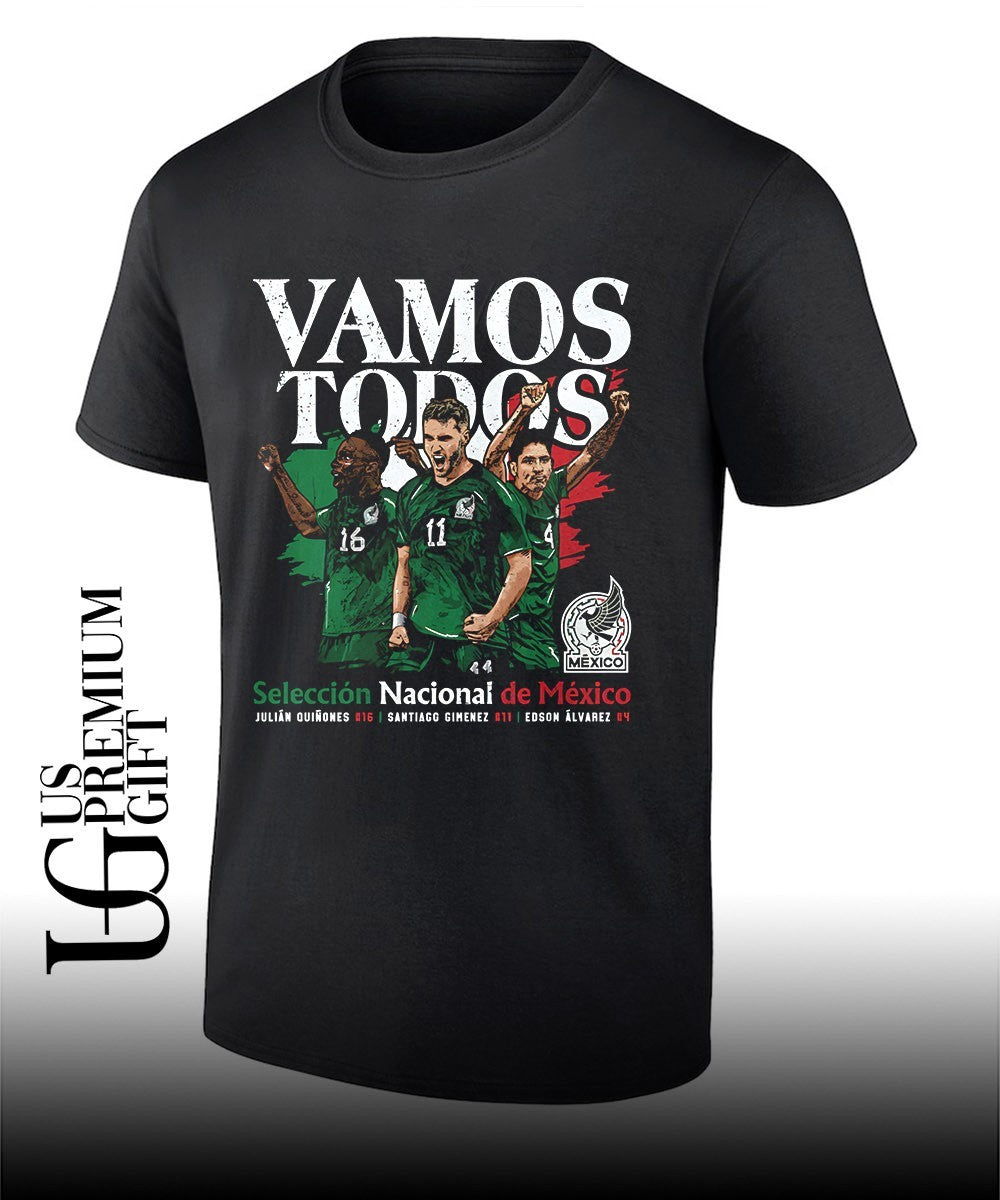Julian Quinones Santiago Gimenez Edson Alvarez Mexico Soccer Team Vamos Todos 2026 shirt