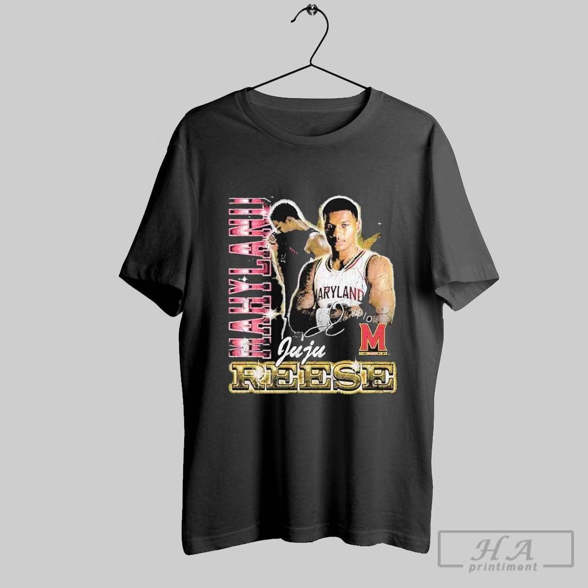 Julian Reese Maryland Terrapins Mens Basketball 90s T Shirts - clothing by TeeHivey.com
