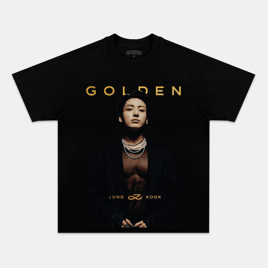 JUNG KOOK GOLDEN TEE - clothing by TeeHivey.com (Image 1)