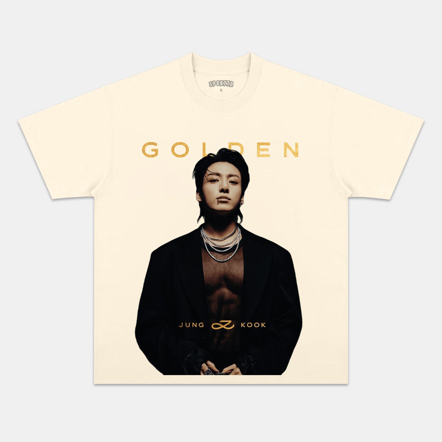 JUNG KOOK GOLDEN TEE - clothing by TeeHivey.com (Image 4)