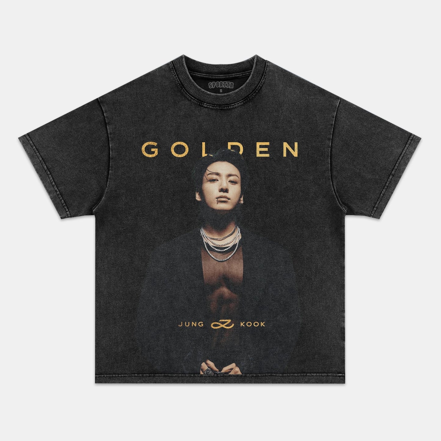 JUNG KOOK GOLDEN TEE - clothing by TeeHivey.com (Image 2)
