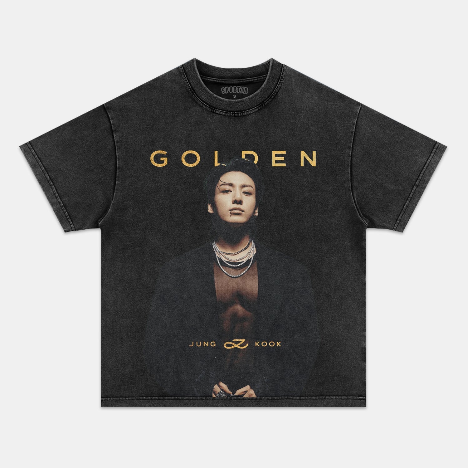 JUNG KOOK GOLDEN TEE - clothing by TeeHivey.com (Image 2)