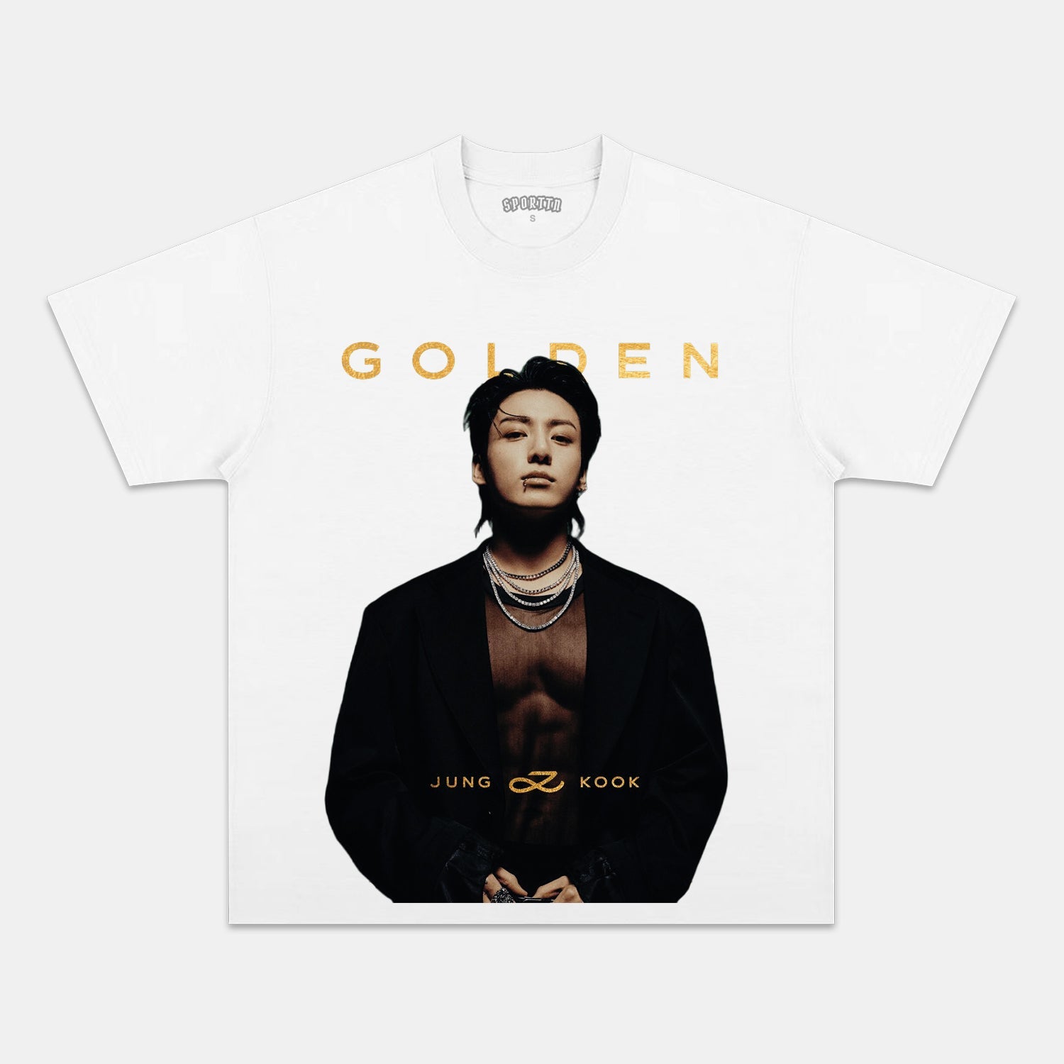 JUNG KOOK GOLDEN TEE - clothing by TeeHivey.com (Image 3)