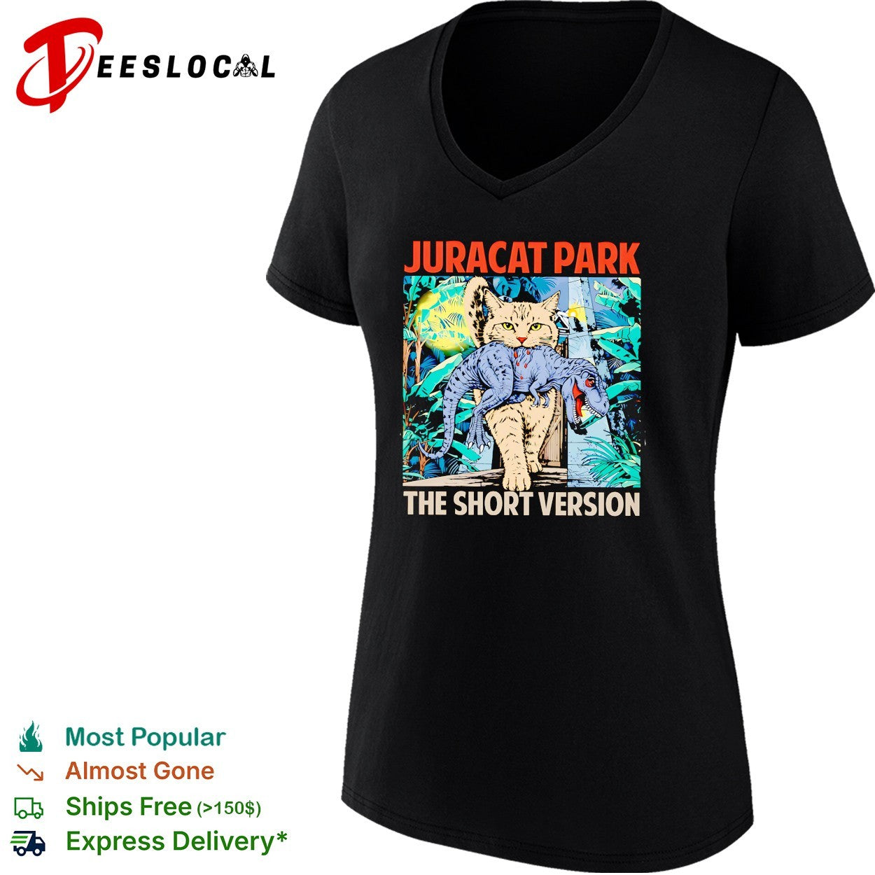 Juracat Park the short version shirt