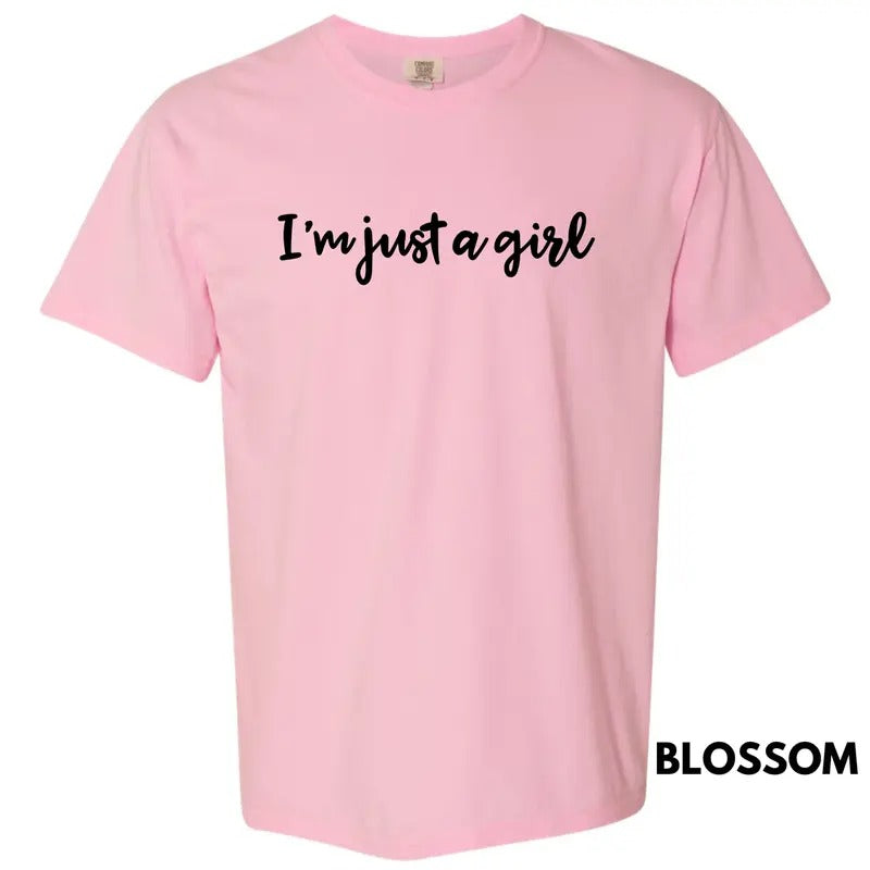Just A Girl Comfort Colors T-Shirt 'NLB'