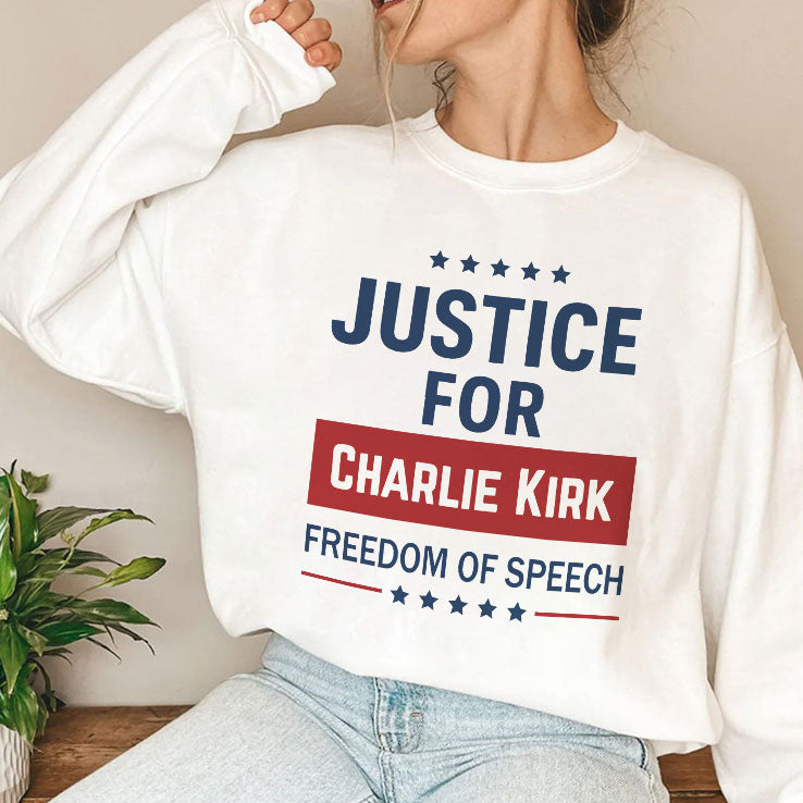 Justice For Charlie Kirk Freedom Of Speech T Shirt