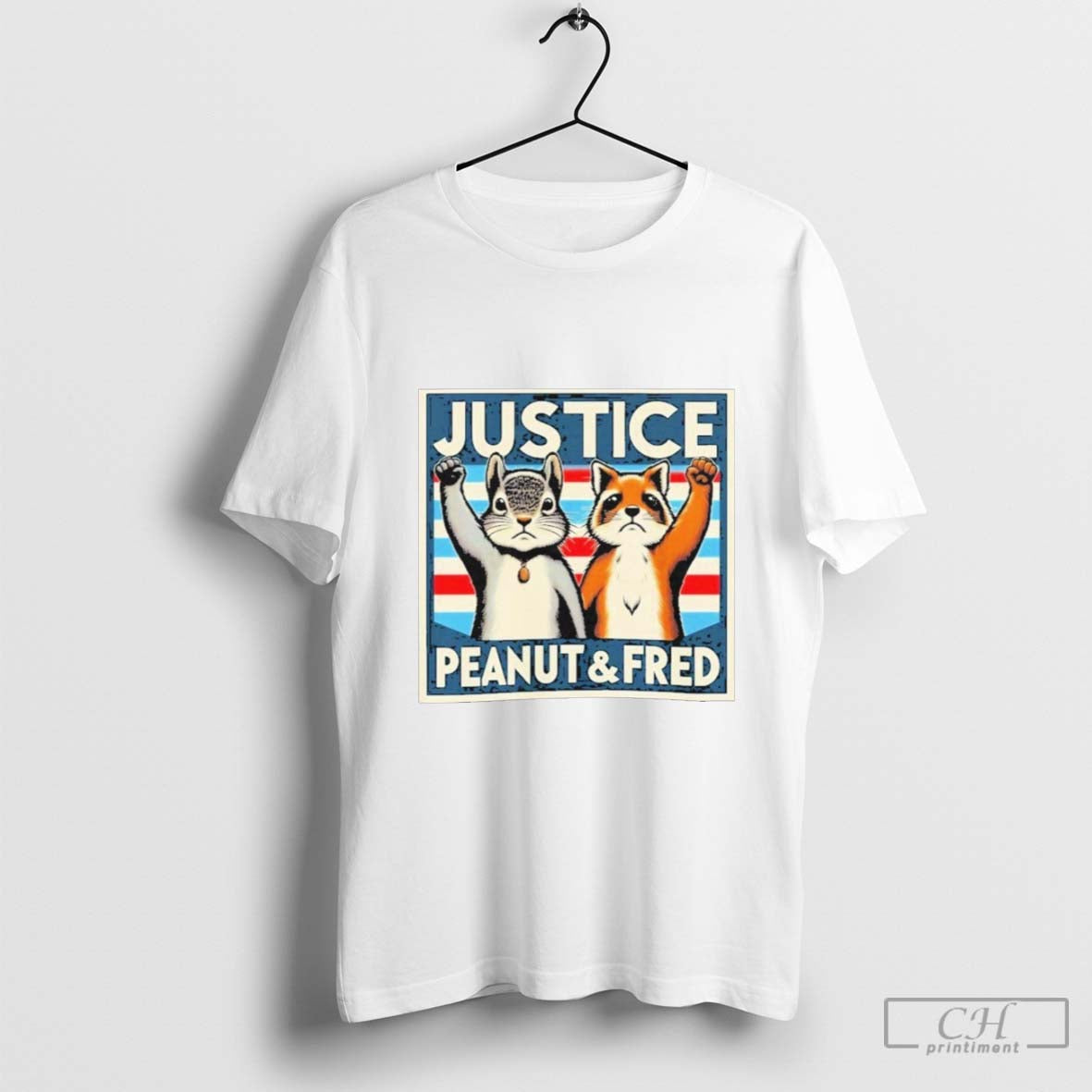 Justice For Peanut The Squirrel And Fred The Racoon - clothing by TeeHivey.com