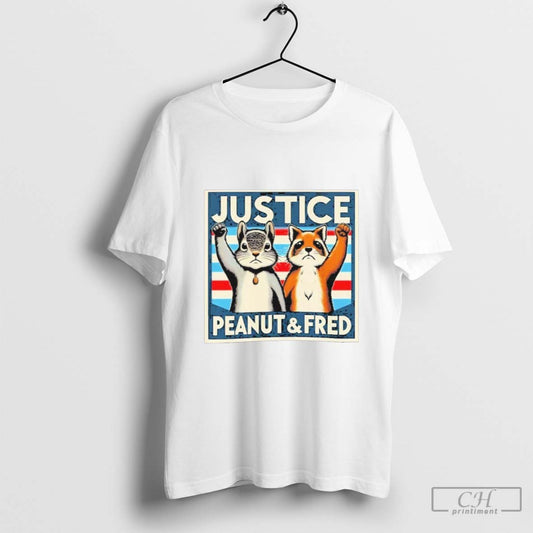 Justice For Peanut The Squirrel And Fred The Racoon - clothing by TeeHivey.com