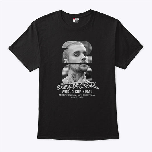 Justin Bieber 2026 World Cup Final Half Time Concert T Shirt