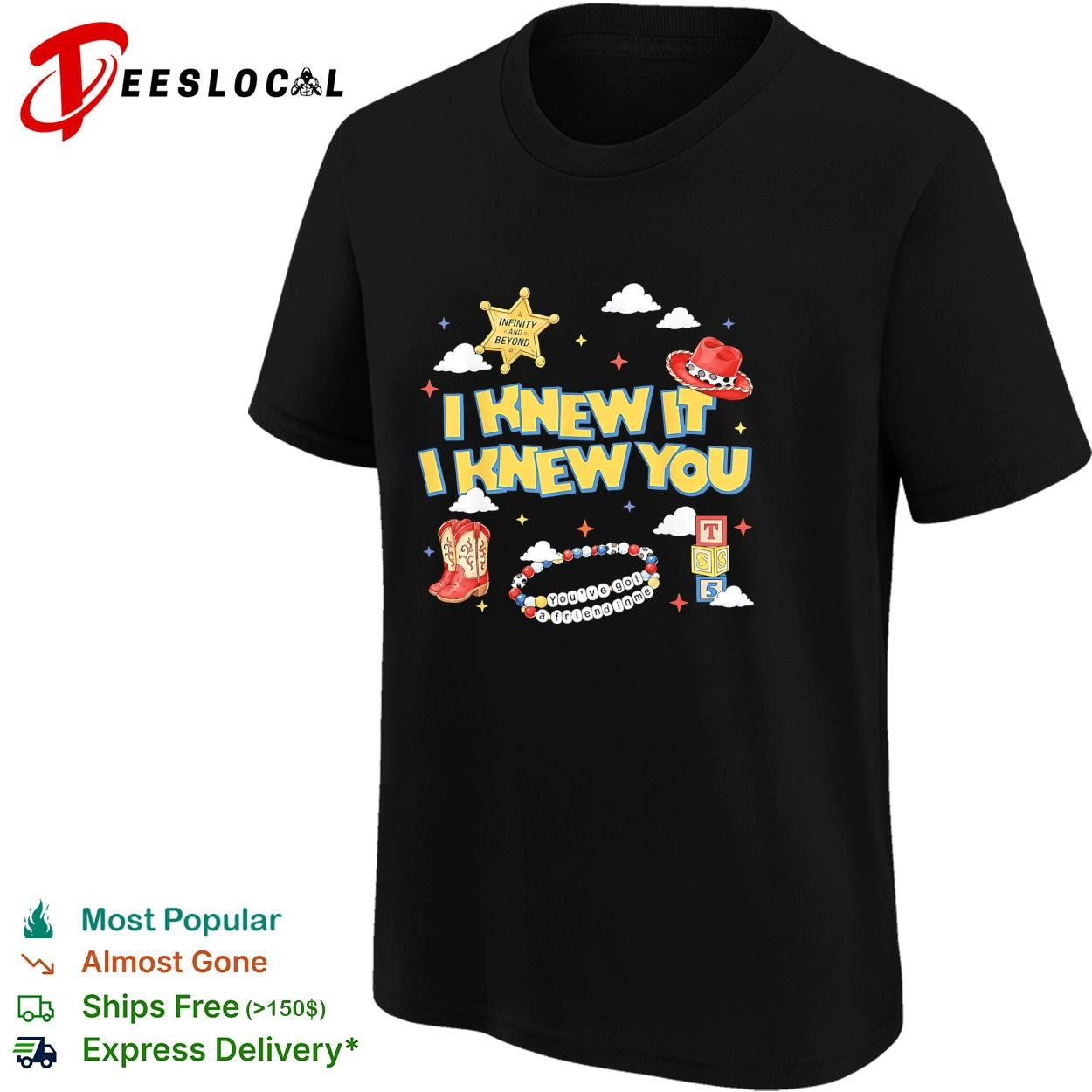 I knew it I knew you cowboy hat western badge graphic shirt
