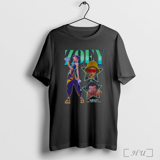 Kpop Demon Hunters Zoey Collage T Shirt