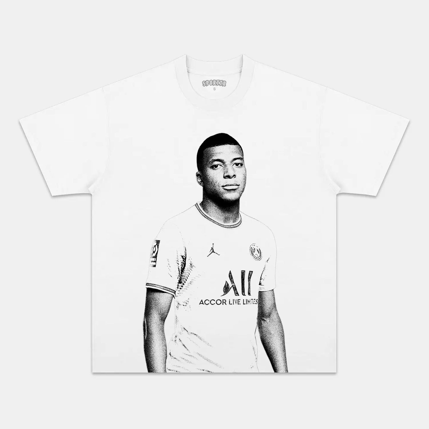 KYLIAN MBAPPE WHITE TEE Style001