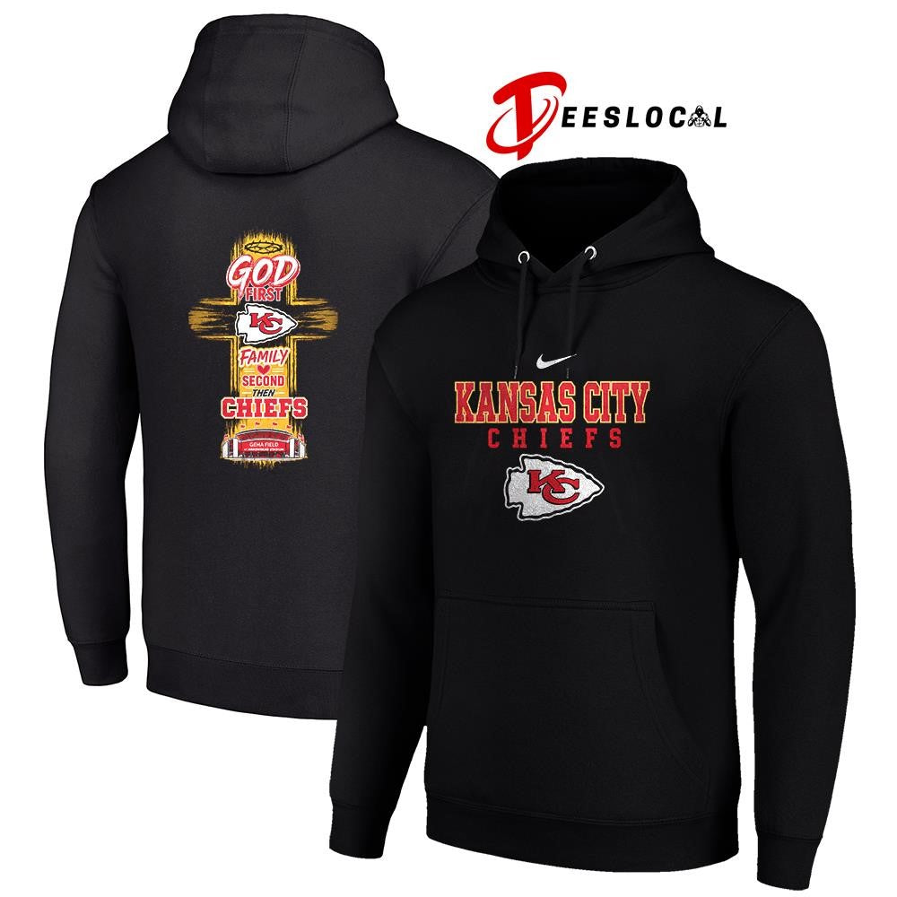 Kansas City Chiefs God first family second cross shirt