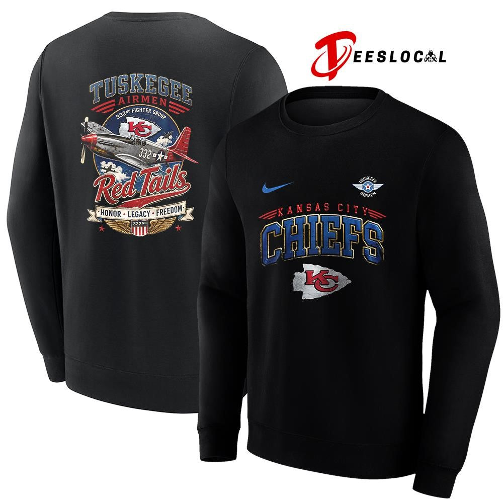 Kansas City Chiefs Tuskegee Airmen Red Tails honor legacy freedom shirt